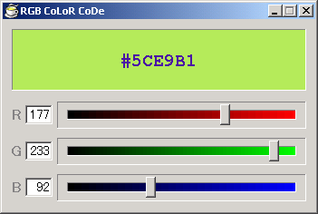 RGBカラーコード生成ツール